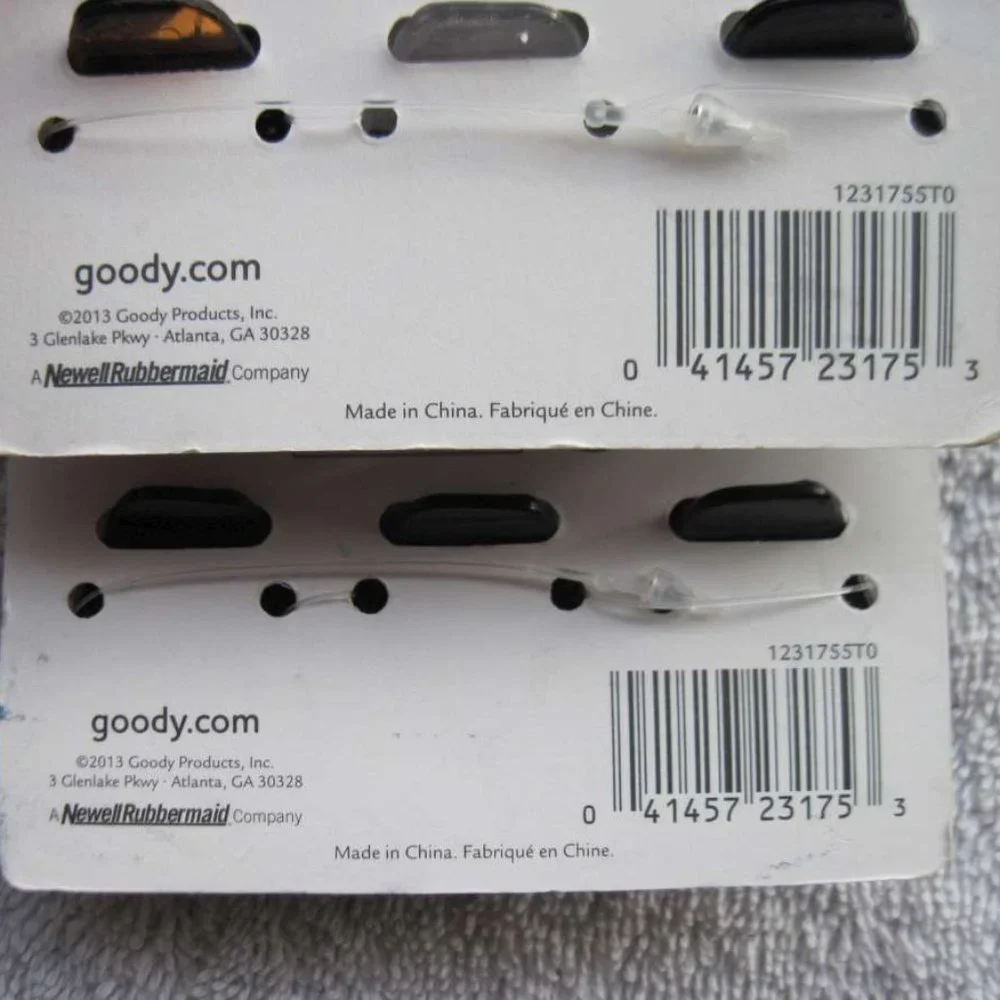 12 Goody Classics Darla Small Claw Clips Hair Jaw Plastic Black Tort Brown Clear